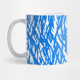 Blue Network Grunge Mug
